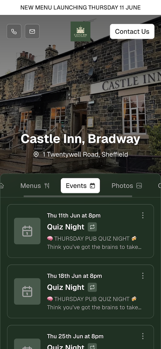 Venue showcase: www.castleinnsheffield.co.uk