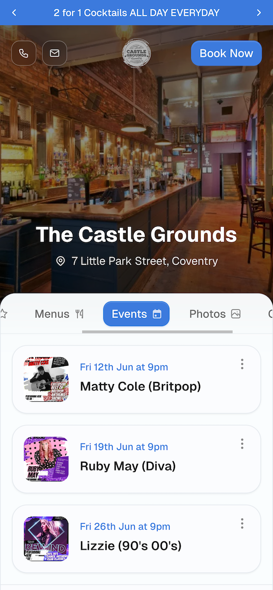 Venue showcase: www.thecastlegrounds.co.uk