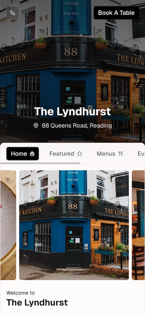 Venue showcase: www.thelyndhurstbarandkitchen.co.uk